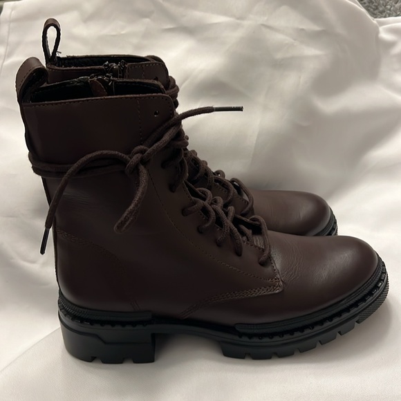 Steve Madden Women's Jamisyn Lace-Up Leather Boot in Brown size 8 - Picture 5 of 12